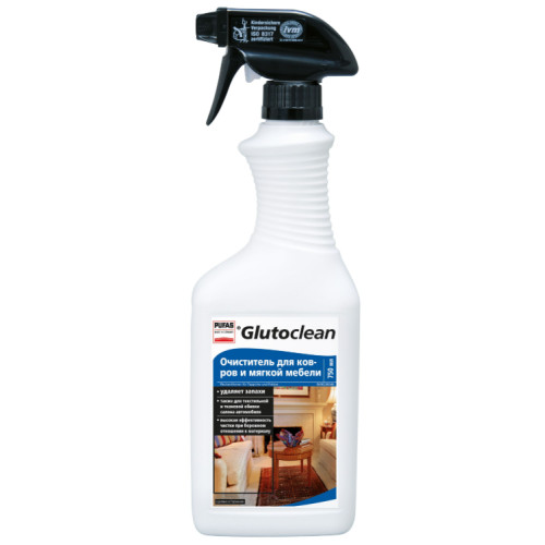Засіб для очищення килимів та м'яких меблів Glutoclean 750 мл